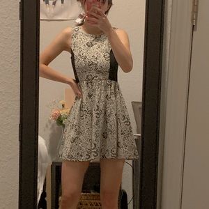 Baroque skater dress